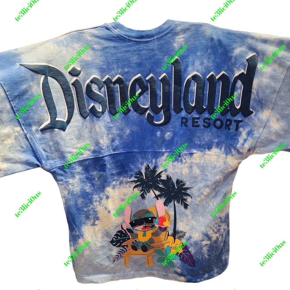 DISNEYLAND STITCH TIE DYE HAWAIIAN SPIRIT JERSEY - Picture 1 of 5